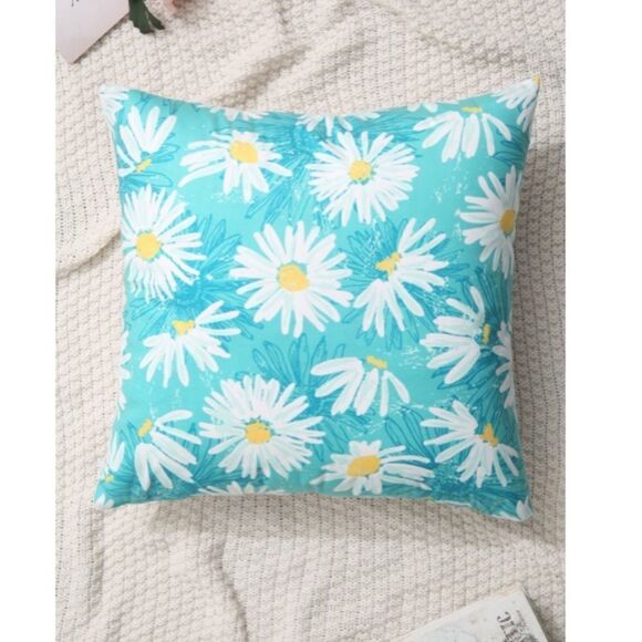 Daisy Print Pillow Cover - Picture 1 of 4